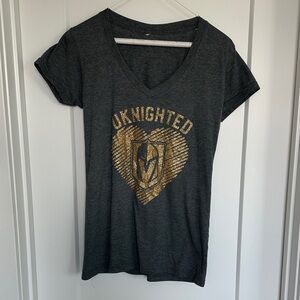 Black and Gold Graphic T-Shirt Las Vegas golden knights hockey